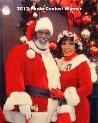 professional santa suit with mrs claus