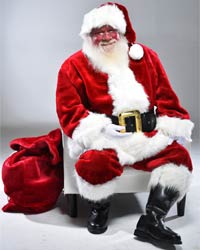 santa claus with bag picture
