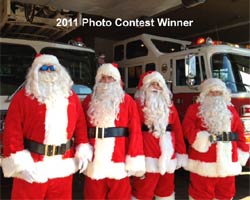 santa claus picture old tappan fire dept 2011