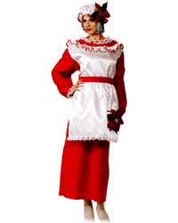 fleece mrs santa suit costume
