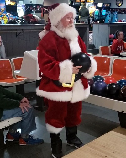 majestic santa suit bowling
