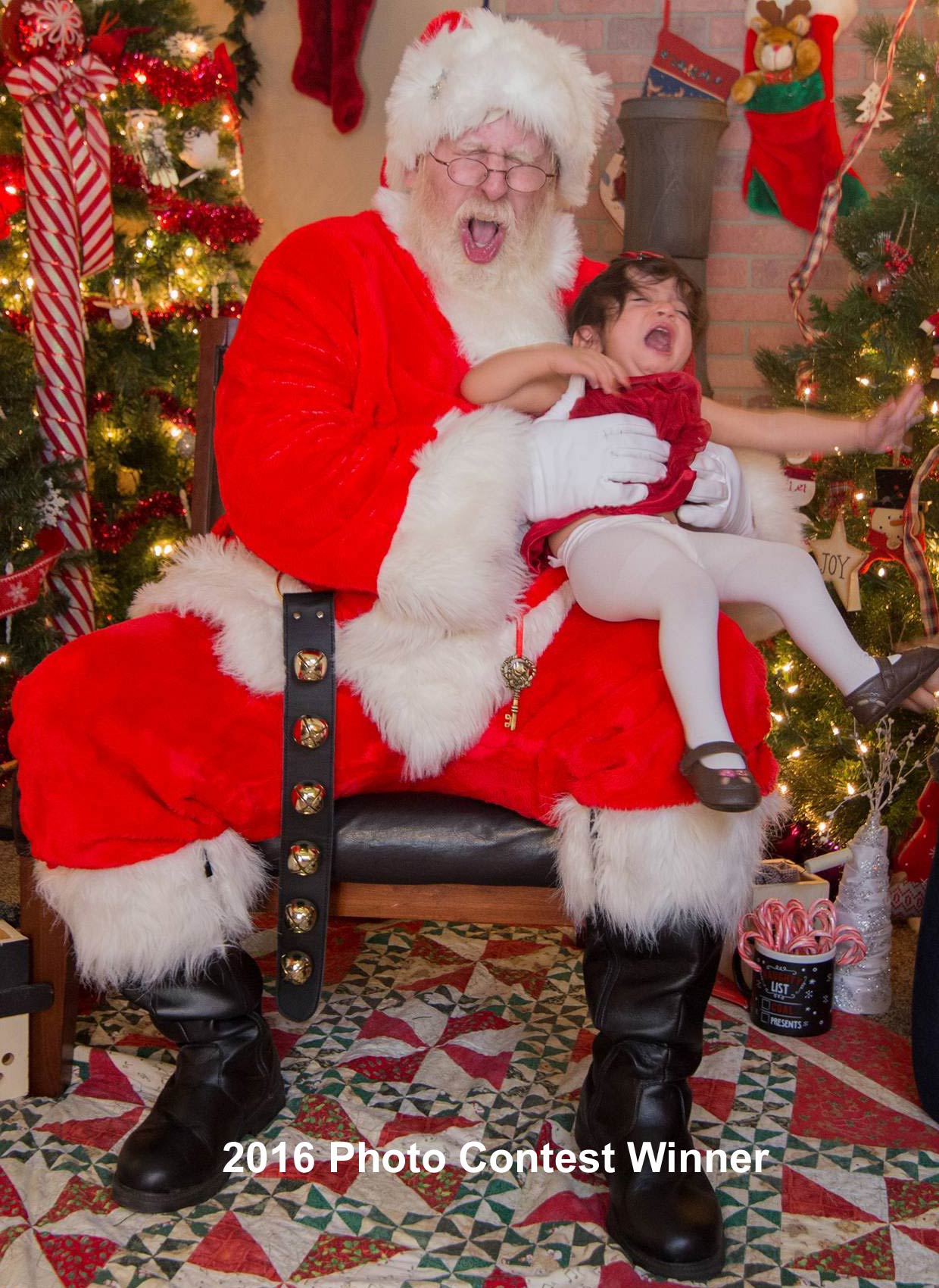 professional santa suit fussy girl