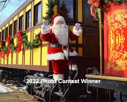 santa claus train picture 2022