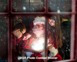 santa claus picture 2025 santa reading