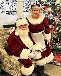 velvet mrs santa claus suit with santa claus
