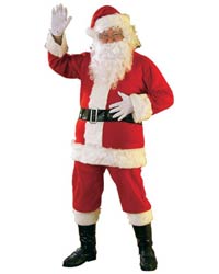 cheap flannel santa suit costume