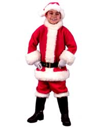 child santa suit costume