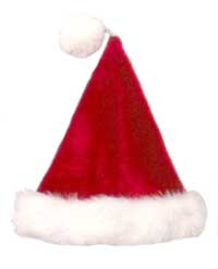 plush santa hats
