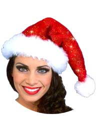 sparkle santa hat