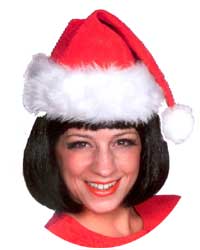 velvet santa hat