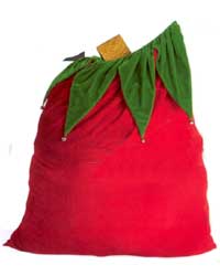 velvet santa toy bag