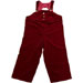 velvet santa overalls