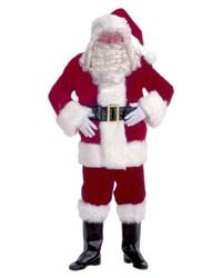 velvet santa suit costume